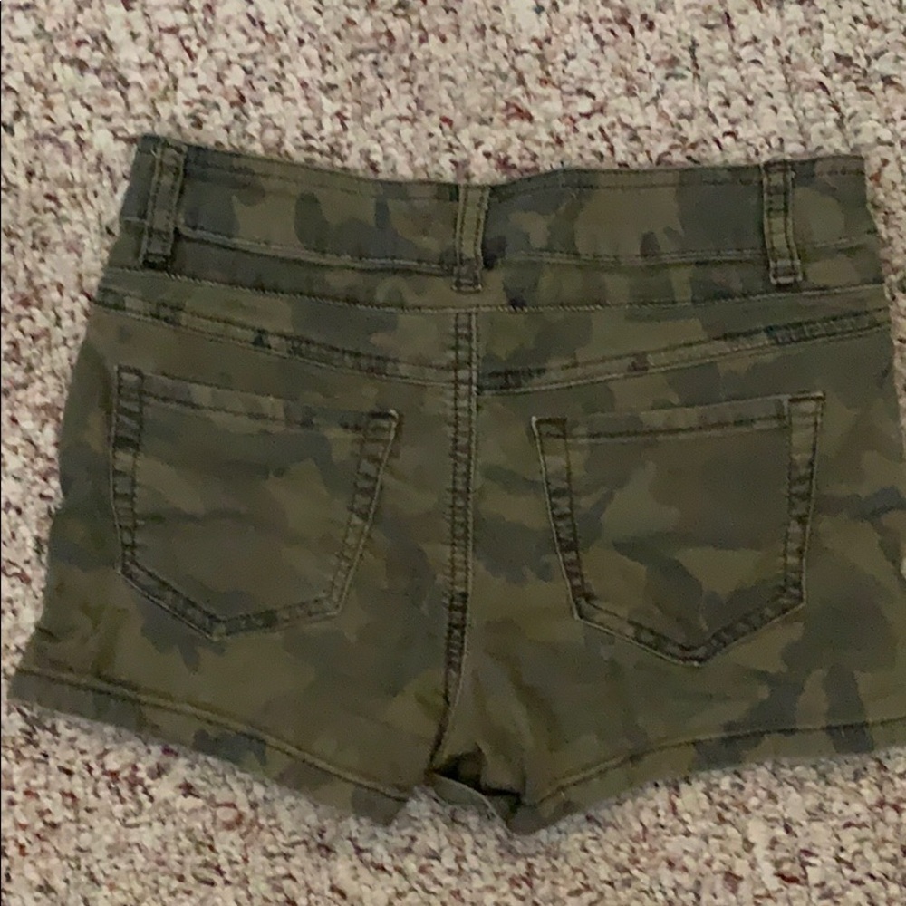 Blue Spice Green Camo Shorts